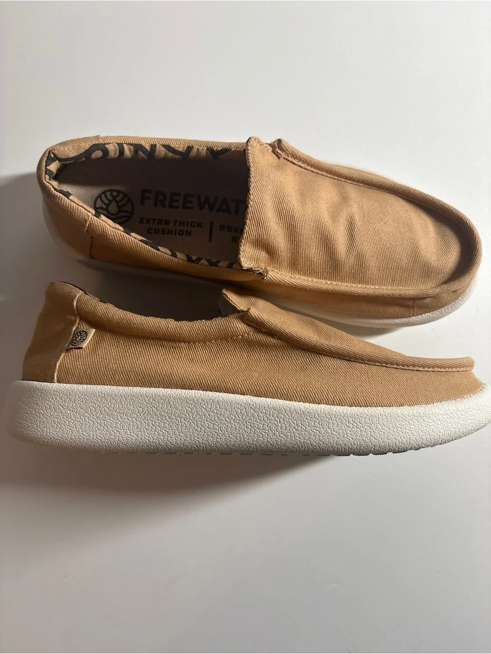 Freewaters Men’s Slip-On Canvas Shoes in Tan